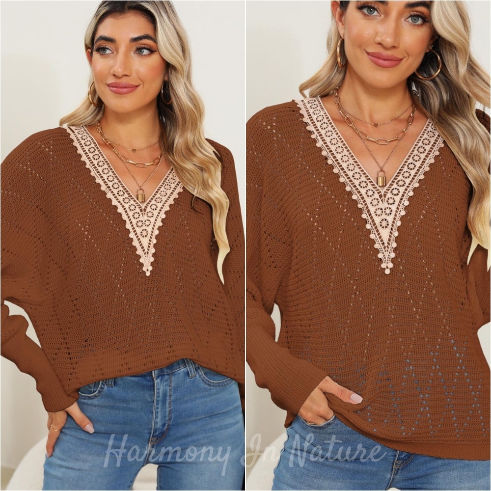 Sabrina Light Touch Sweater - Brown